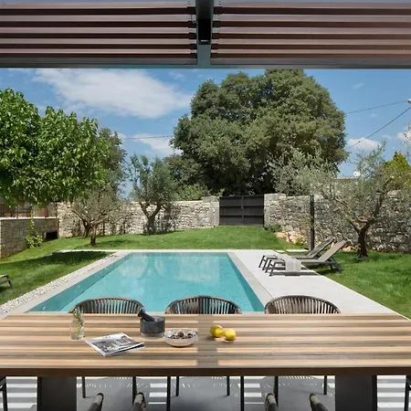 Modern Melon With Outdoor Pool In Porec Villa