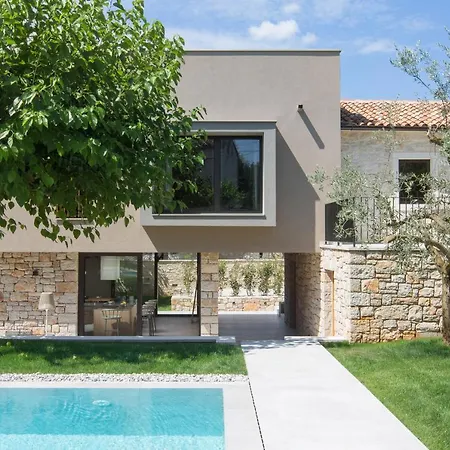 Modern Melon With Outdoor Pool In Porec Villa